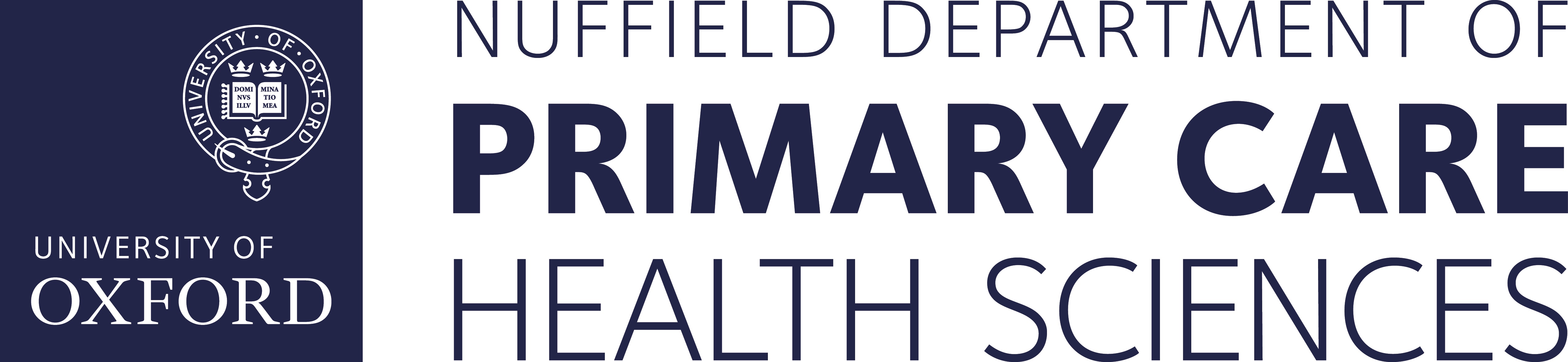 Oxford university Nuffield department of primary care health sciences logo